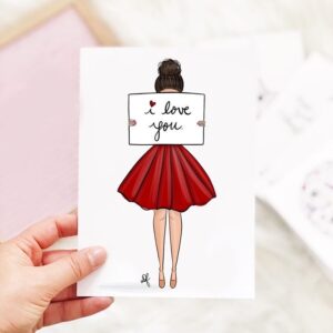 Greeting Card - " I Love You"