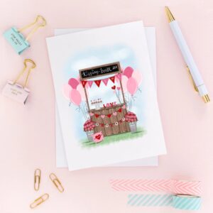 Greeting Card - " Kissing Booth"