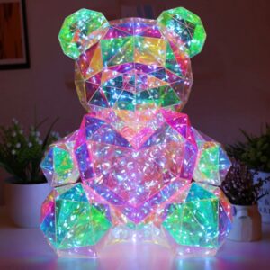 Large Glow Bear with Heart
