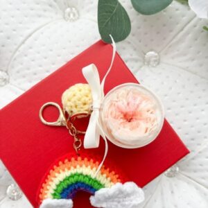 Rainbow Bloom Keychain Charm